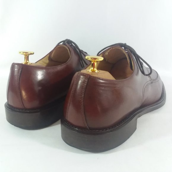 Pronto Uomo Mahogany Apron Toe Derbys 10.5D Italy main image 8